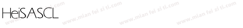 HeiS ASC Light字体转换